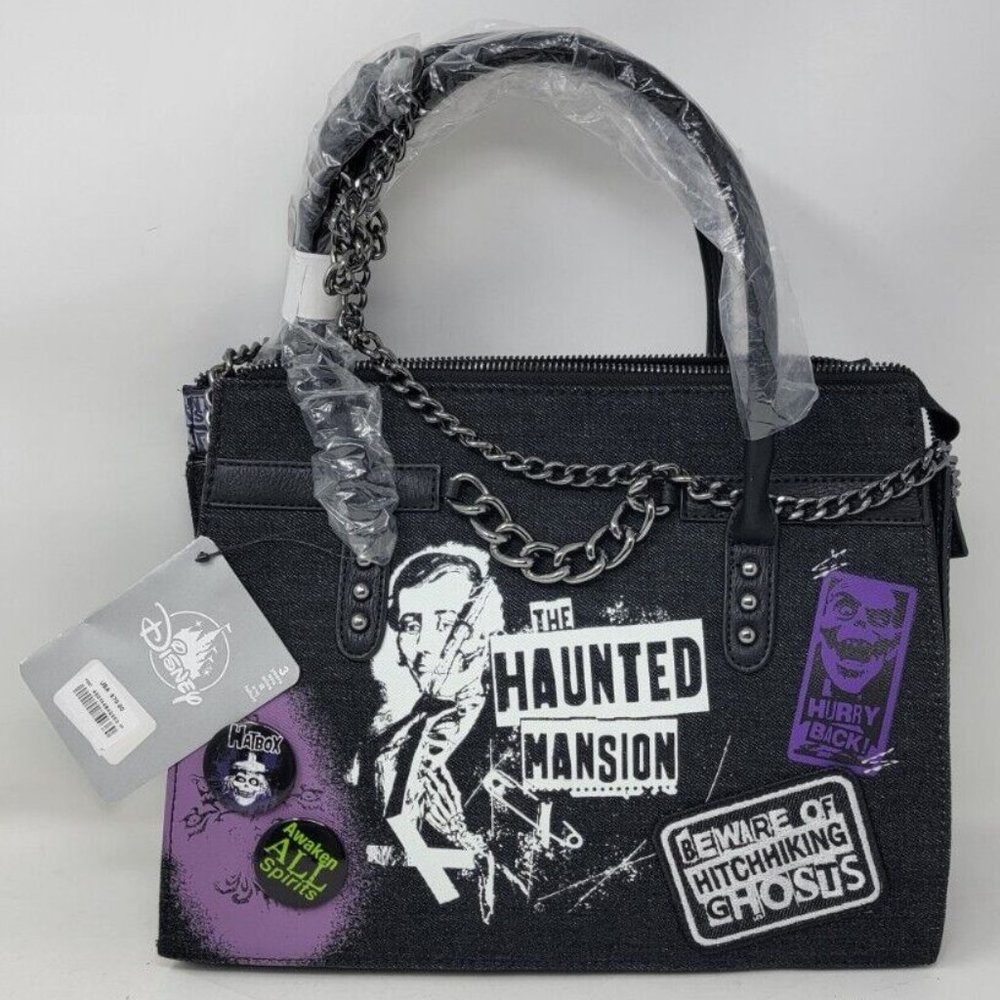 NWT's Loungefly x Disney Wickedly Haunted Mansion Crossbody Bag - Picture 7 of 16
